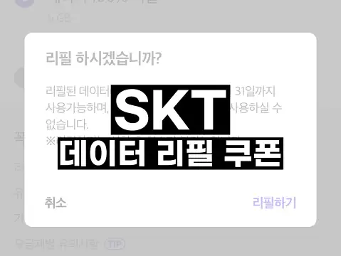 SKT 데이터 리필 쿠폰